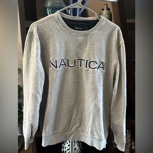 Gray Men's Nautica Crewneck Sweatshirt - Size L